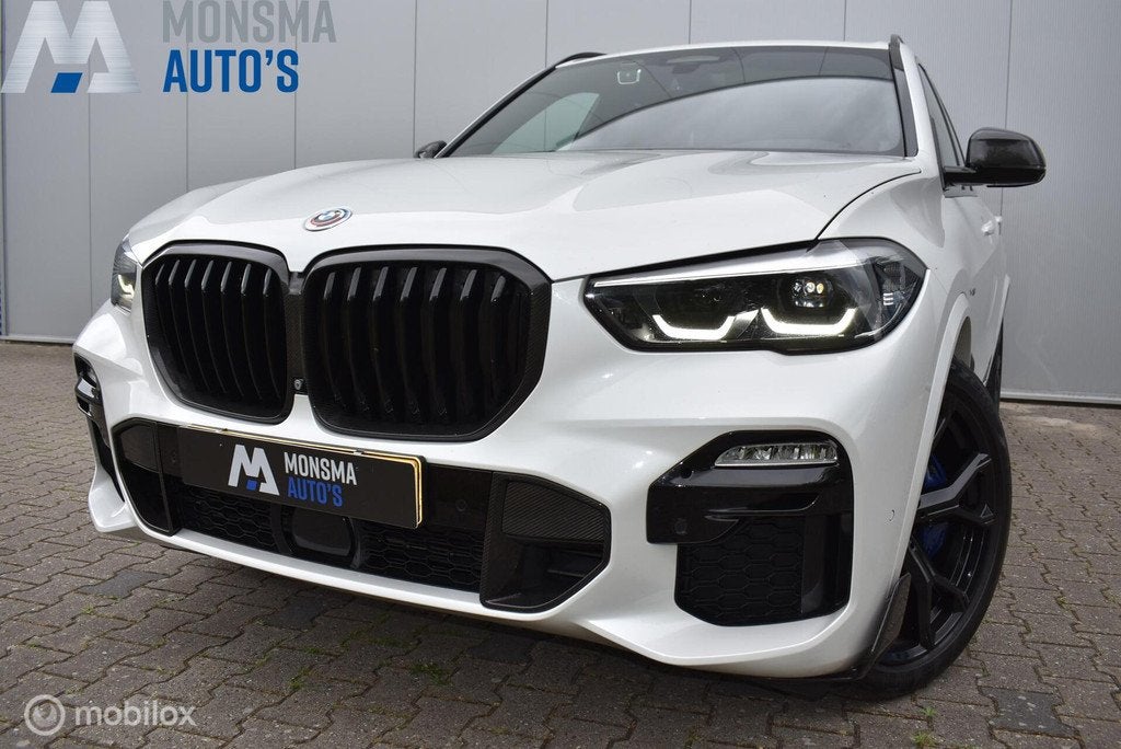 BMW X5 xDrive40i M-Performance Mineralweiß Pano Nappa HUD S, Automaat, Gebruikt, Vierwielaandrijving, 129 €/maand