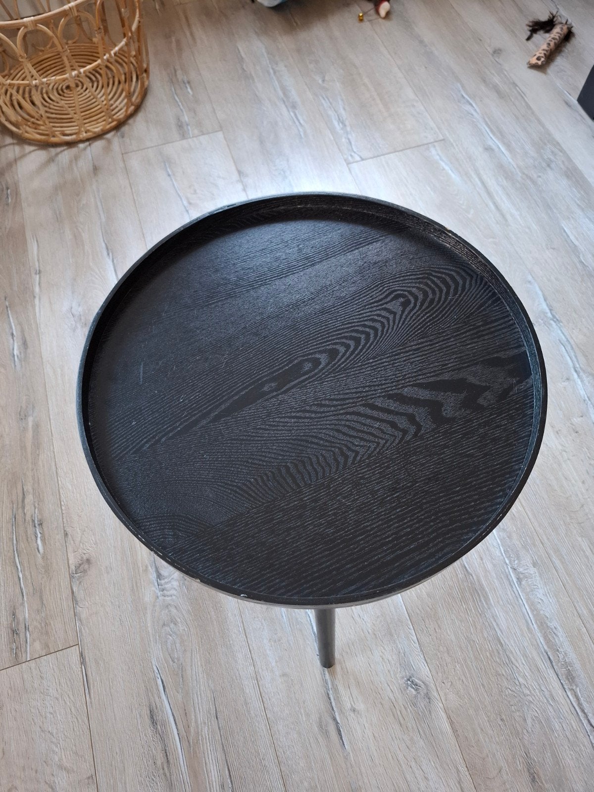 Zwarte salontafel, Ophalen, Gebruikt, 50 tot 100 cm, Zwart