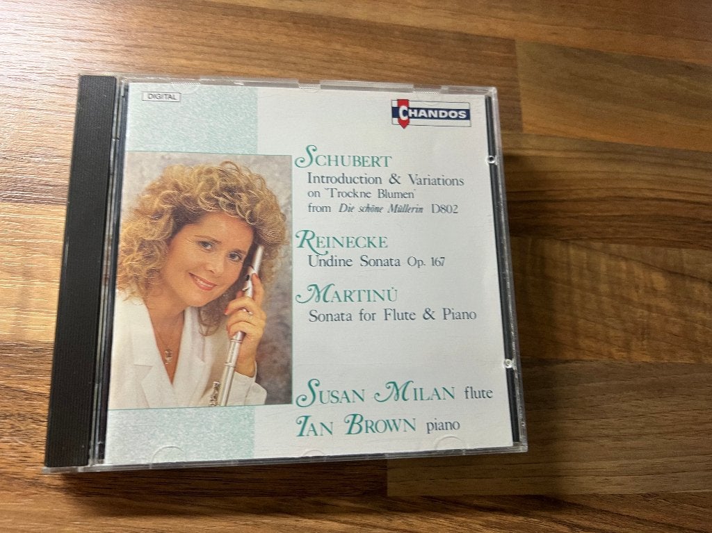 Schubert/Reinecke/Martinu - flute & piano works Milan/Brown, Kamermuziek, Schubert, Inclusief doosje, Ophalen of Verzenden