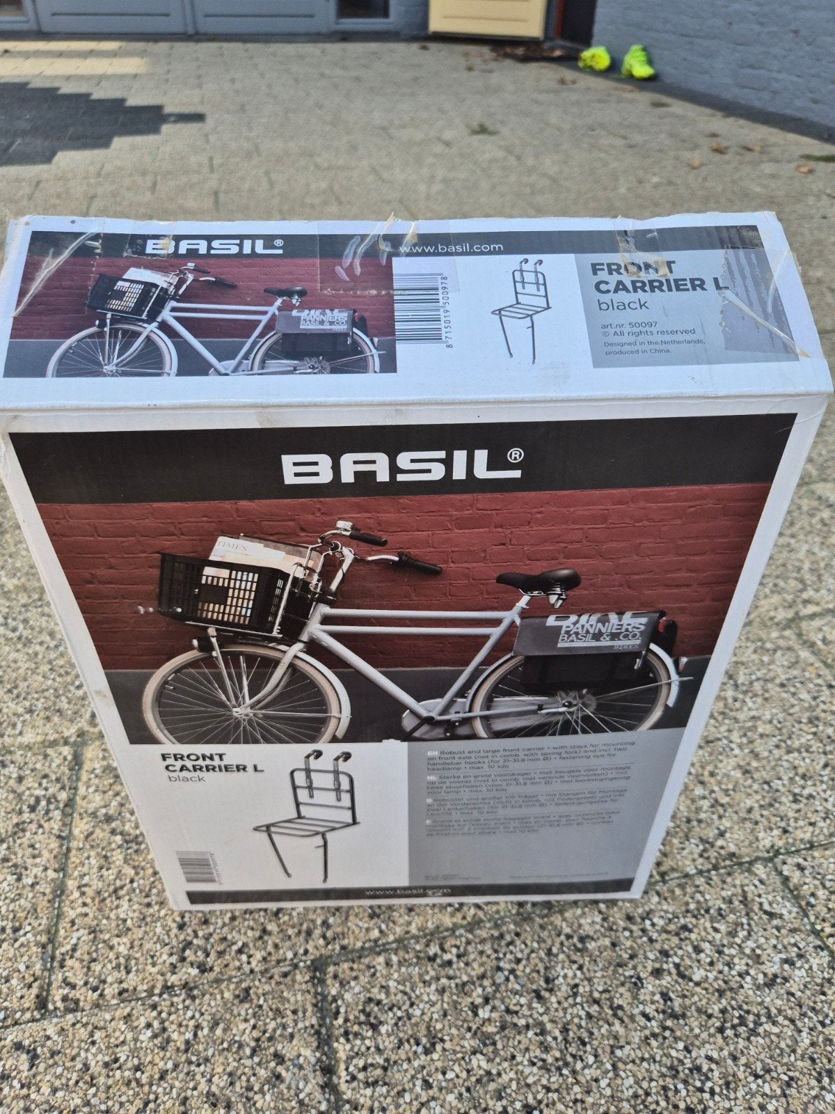 Basil voorrek L zwart - ongebruikt en compleet, Fietsen en Brommers, Ophalen of Verzenden, Nieuw