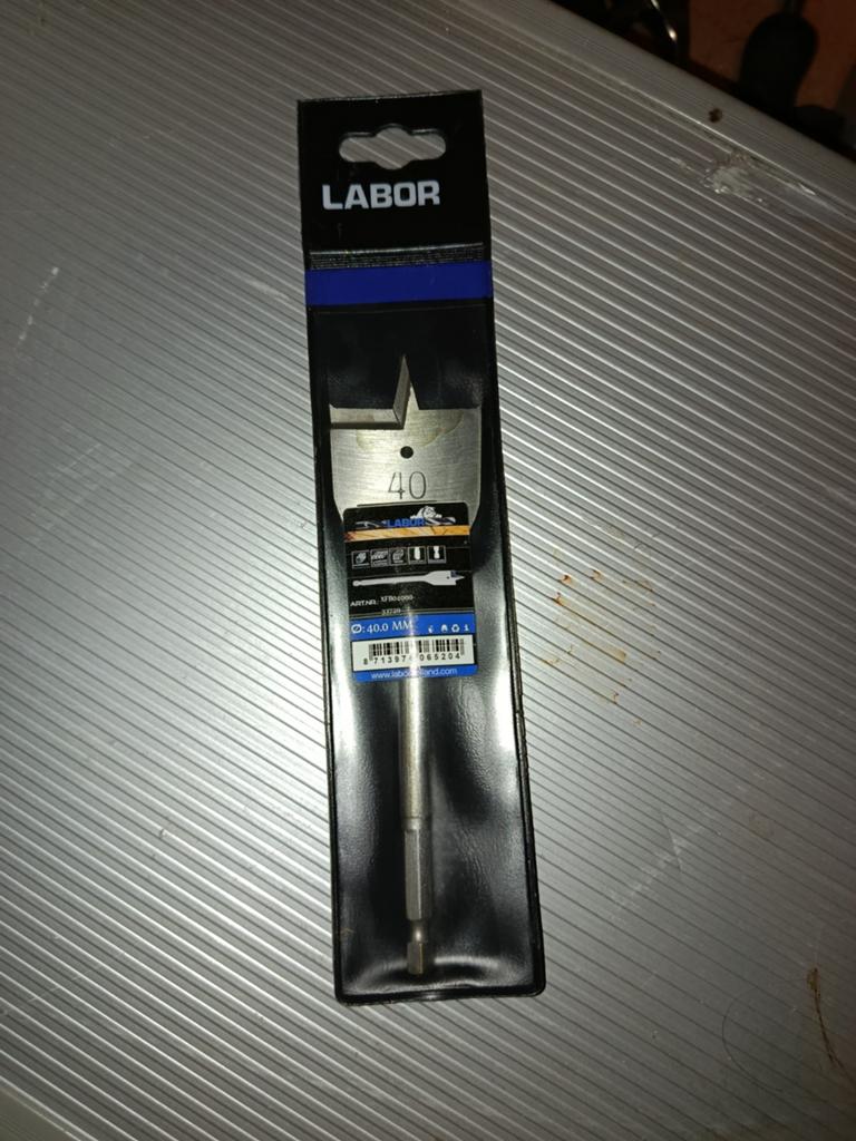Gatenboor 40mm - Nieuw in verpakking. Ideaal voor waxine, Doe-het-zelf en Verbouw, Gereedschap | Boormachines, Ophalen of Verzenden