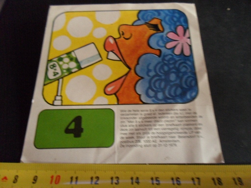 sticker Amsterdam 8x4 stickers, Ophalen, Zo goed als nieuw