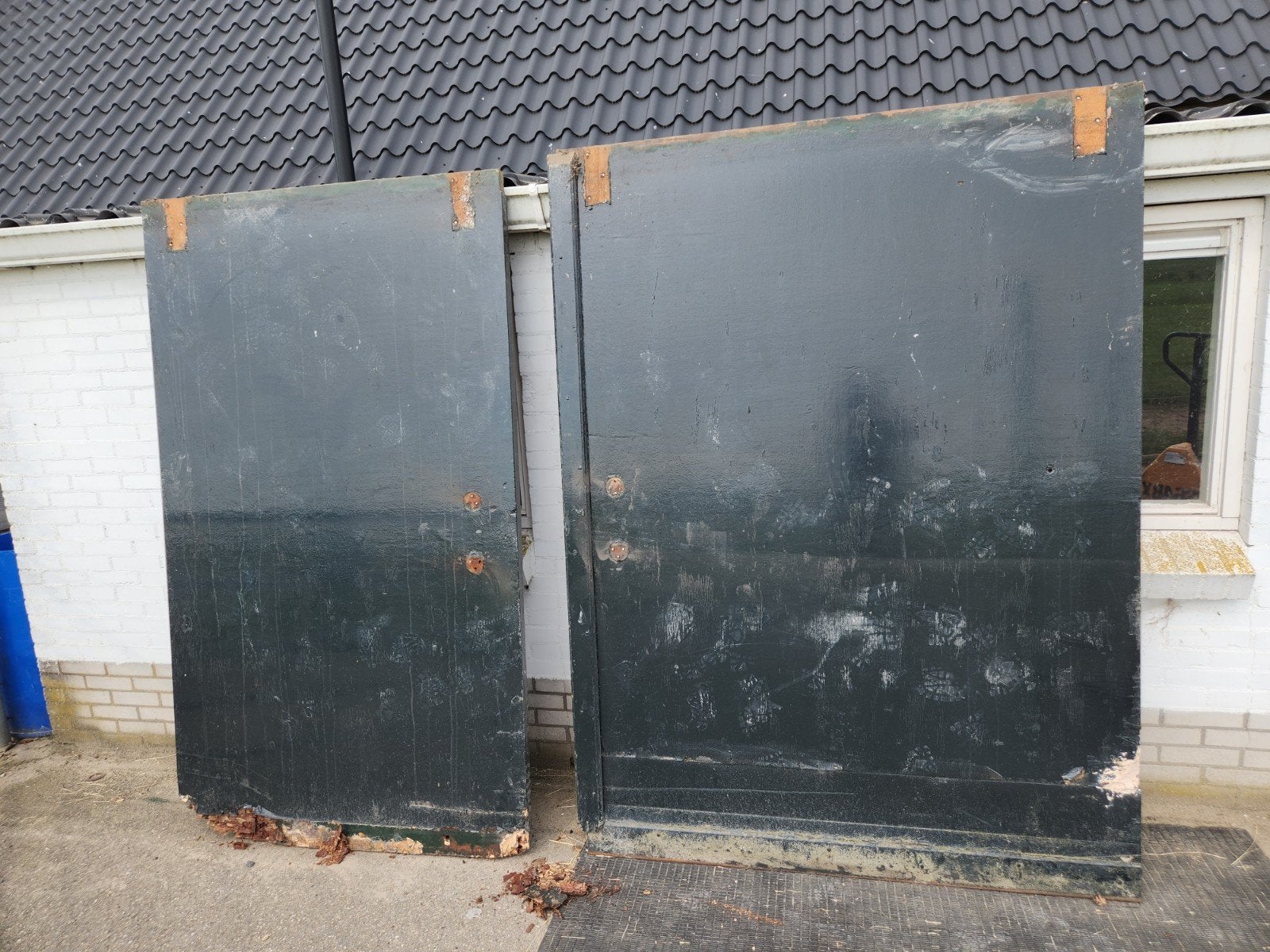Multiplex platen deuren 40mm dik. 153*210 + 122*210, Ophalen, Gebruikt, Hout, 200 cm of meer
