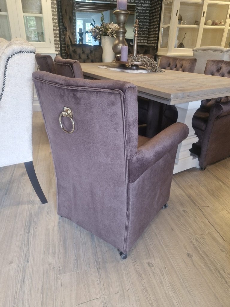 *VOORRAAD* 6 Landelijke Eetkamerstoelen Grazia Wiel Taupe (1, Huis en Inrichting, Overige kleuren, Nieuw, Ophalen of Verzenden