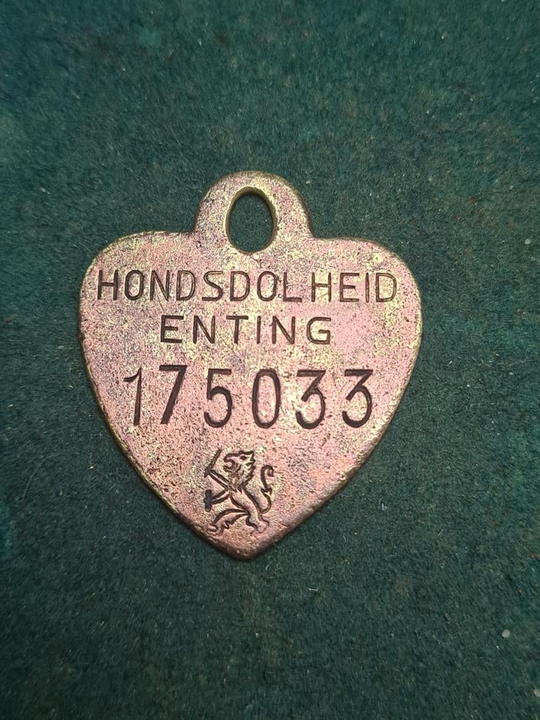 Hondenpenning hondsdolheid 1850-1900, Verzamelen, Ophalen of Verzenden