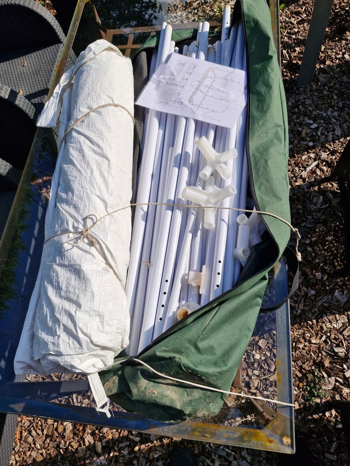 Partytent 3x6 meter - Ideaal voor elk feest!, Ophalen, Gebruikt, Partytent, Minder dan 4 meter