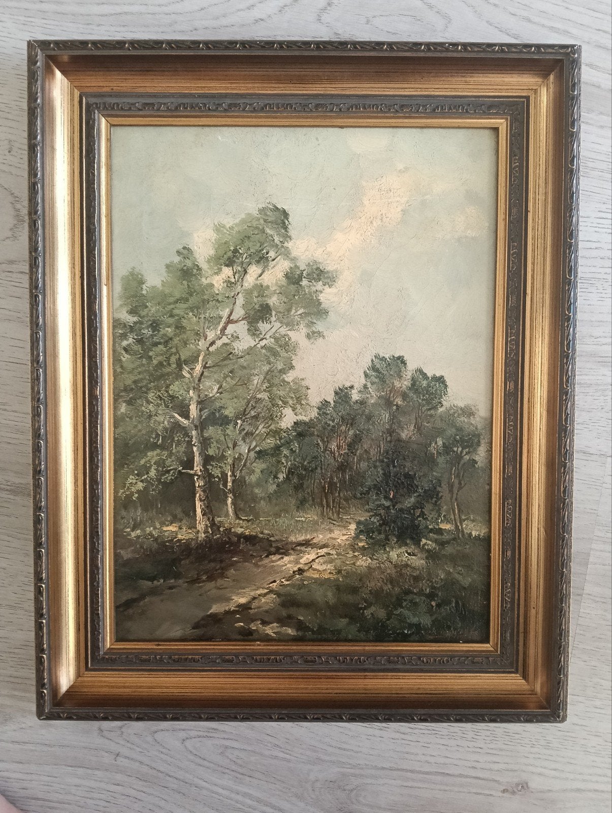 Pierre Jacobs (1916-1963) - Bosgezicht met bospad, Antiek en Kunst, Ophalen of Verzenden, Impressionistisch, Landschap