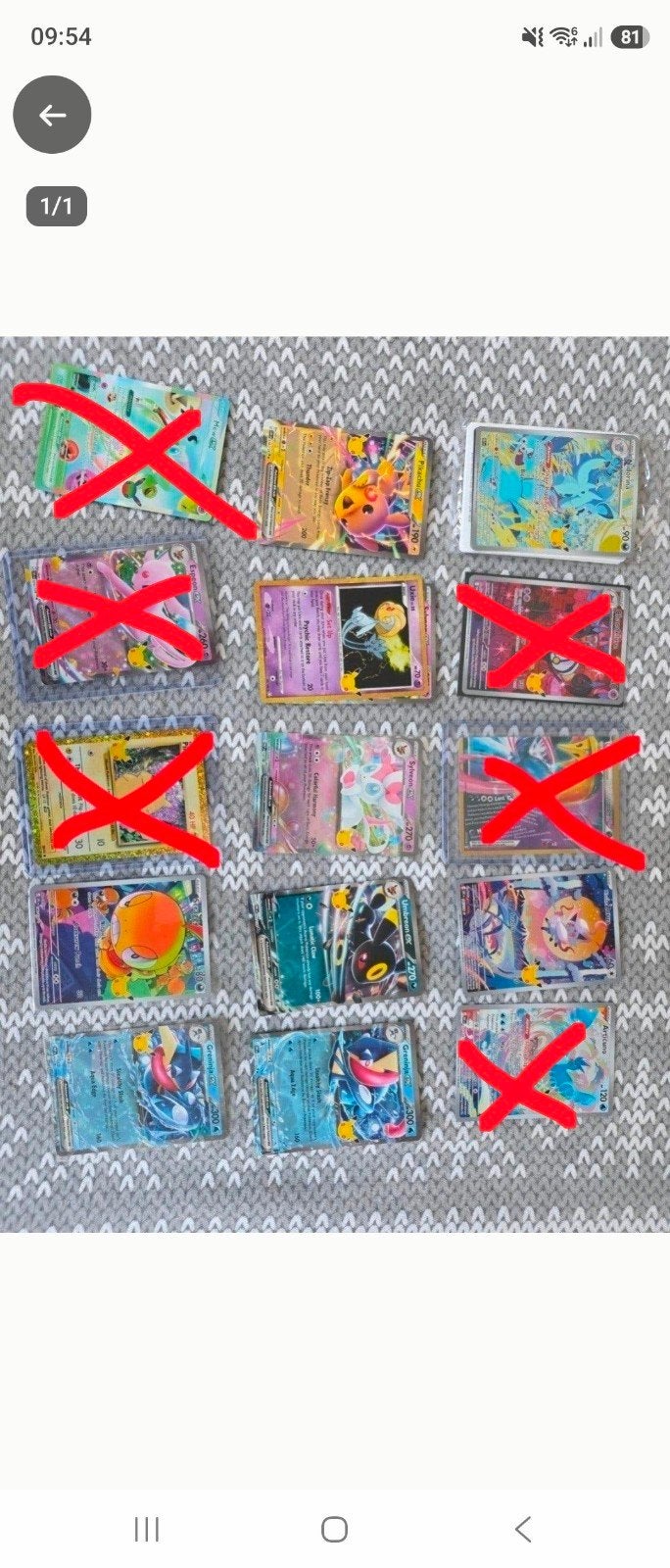 Pokémon kaarten - Diverse zeldzame kaarten, Ophalen of Verzenden, Gebruikt, Meerdere kaarten, Foil