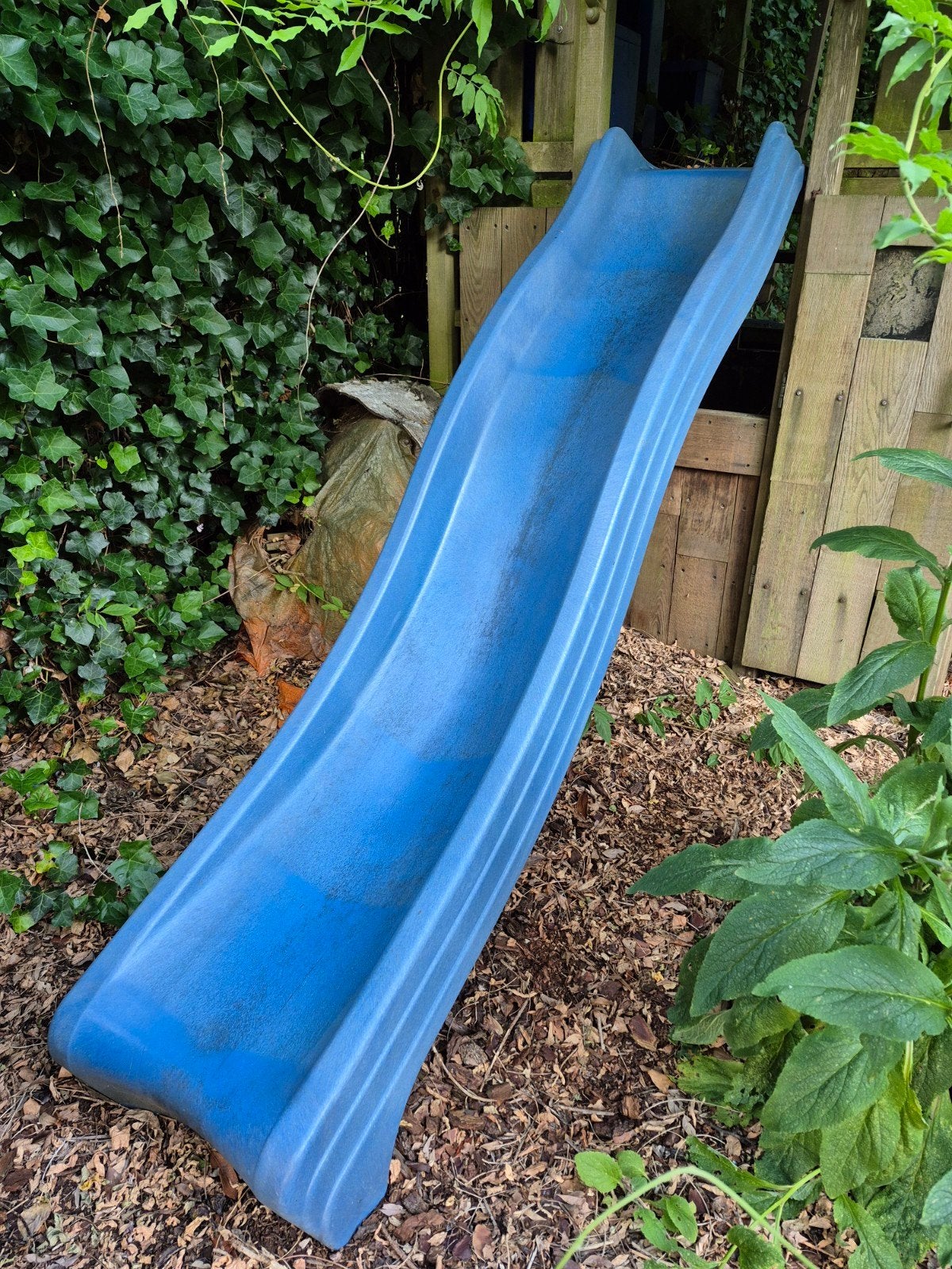 Blauwe glijbaan voor speelhuisje, Ophalen, Gebruikt, Glijbaan