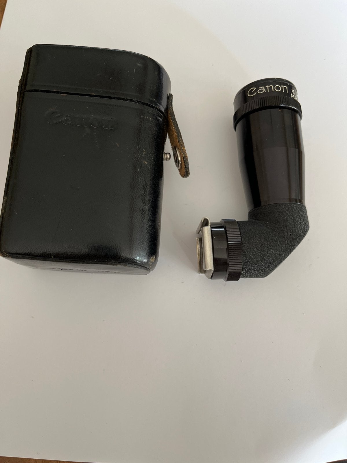 Canon hoekzoeker met leren etui, Canon, Overige typen, Ophalen of Verzenden, Gebruikt