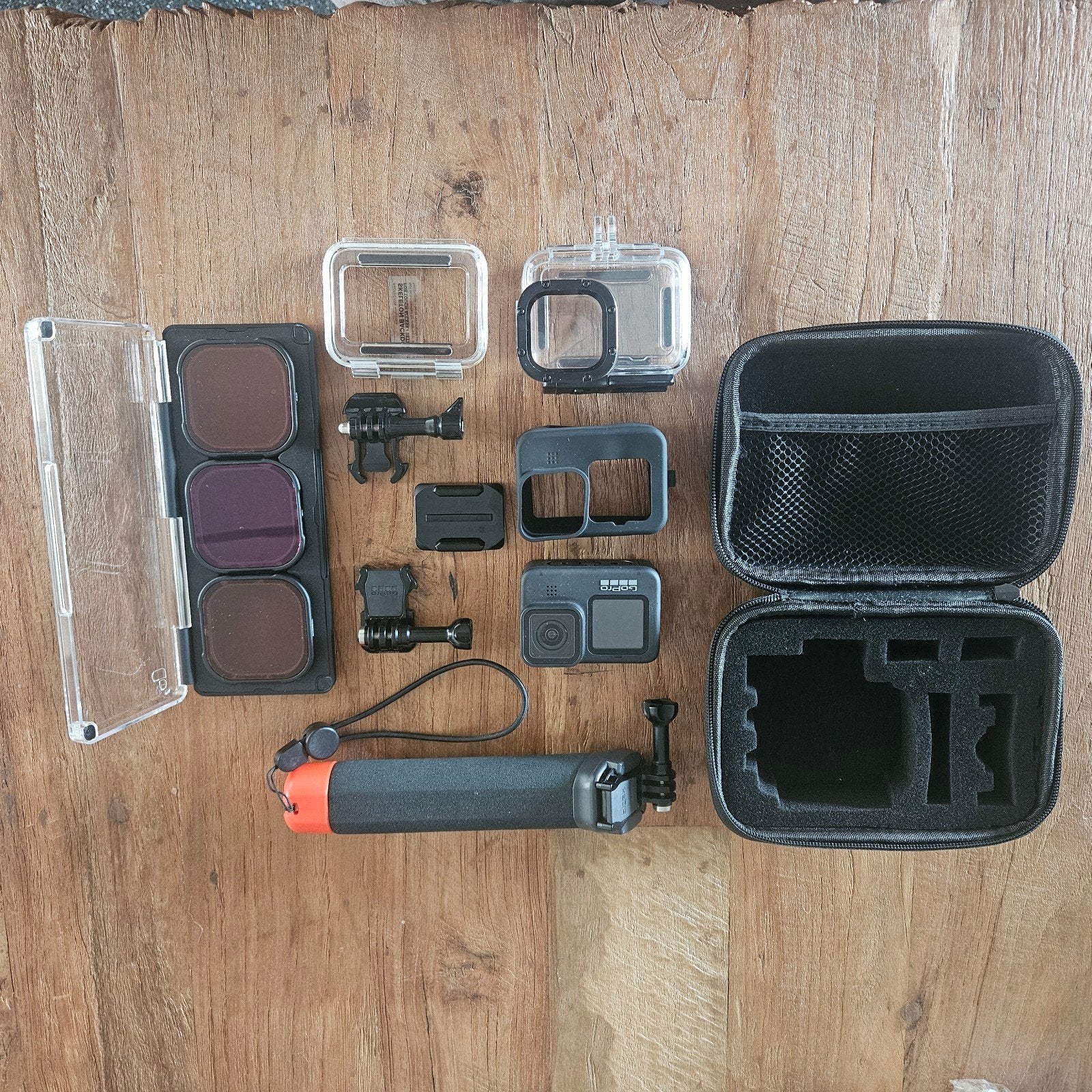 GoPro Hero 9 Black incl onderwaterhuis, filters en overigen, Ophalen, Zo goed als nieuw, GoPro