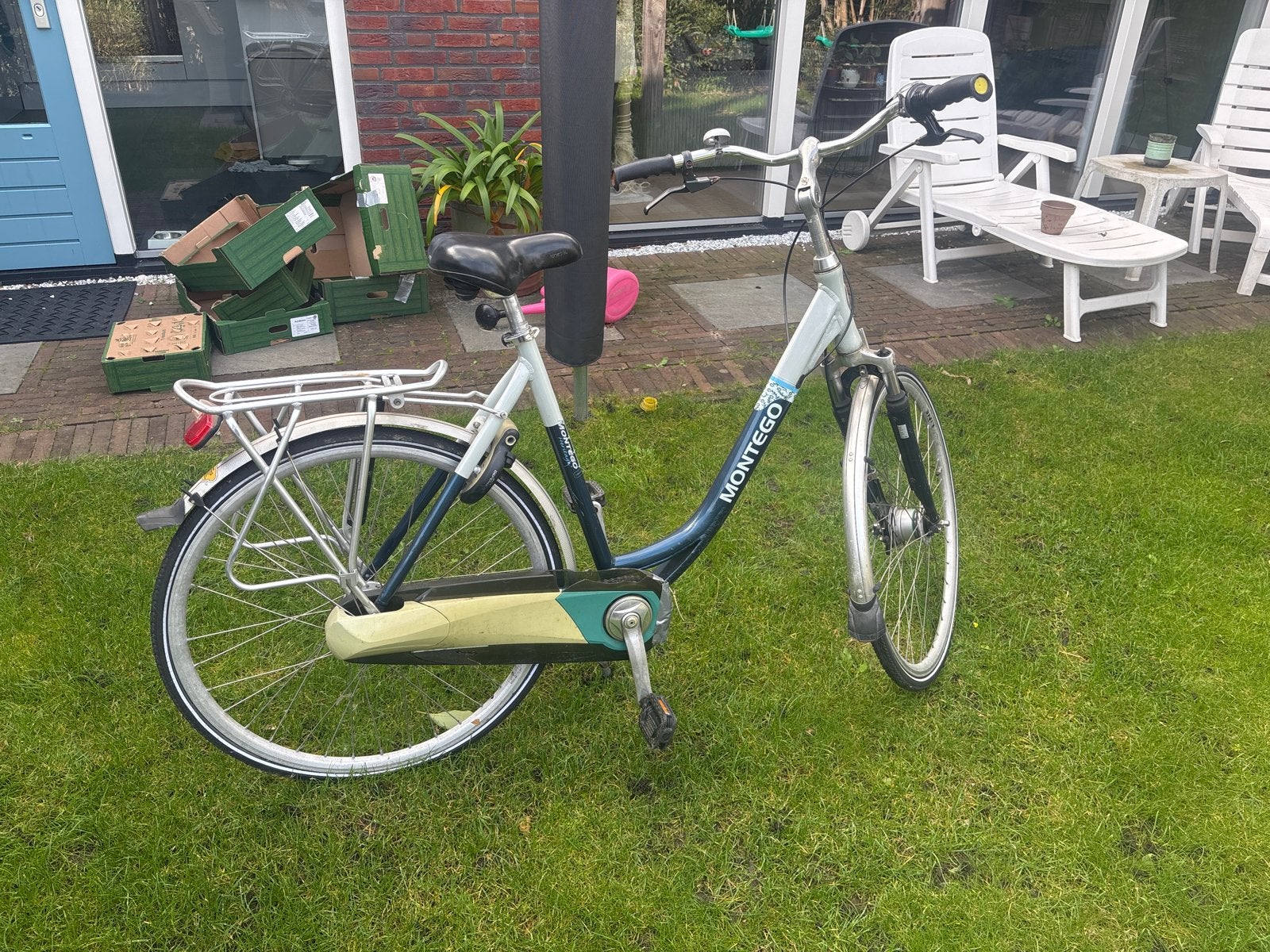 Montego damesfiets - Gebruikt, met versnellingen, Fietsen en Brommers, Velgrem, Versnellingen, Ophalen, Overige merken