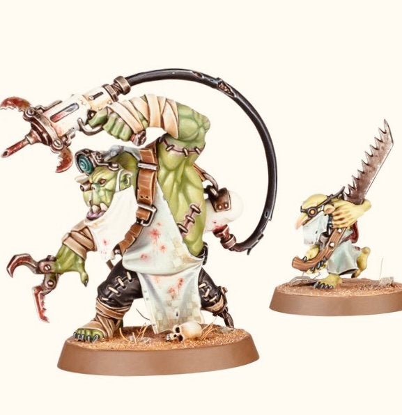 Warhammer 40k Ork Painboy + grot orderly, Ophalen of Verzenden, Zo goed als nieuw, Warhammer