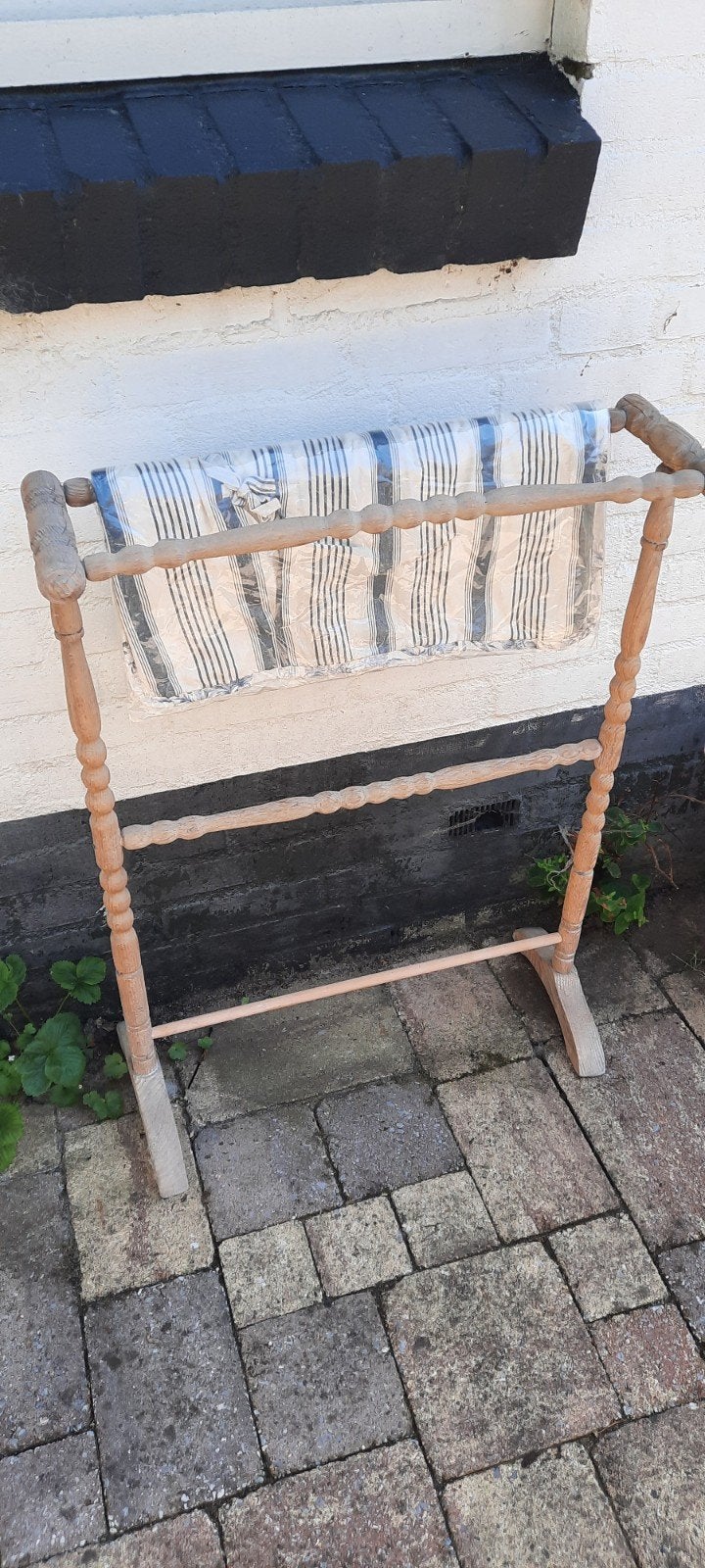 Antiek houten handdoekenrek, Antiek en Kunst, Ophalen of Verzenden