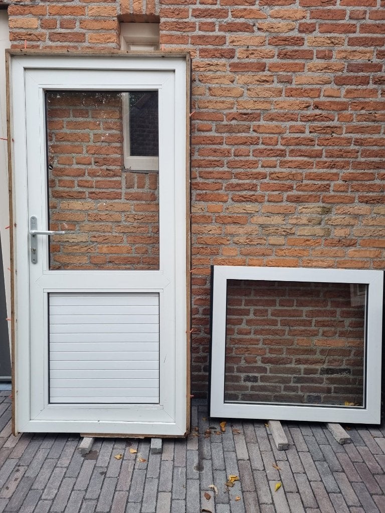 deur en raam, Ophalen, Kunststof, Gebruikt, 80 tot 100 cm