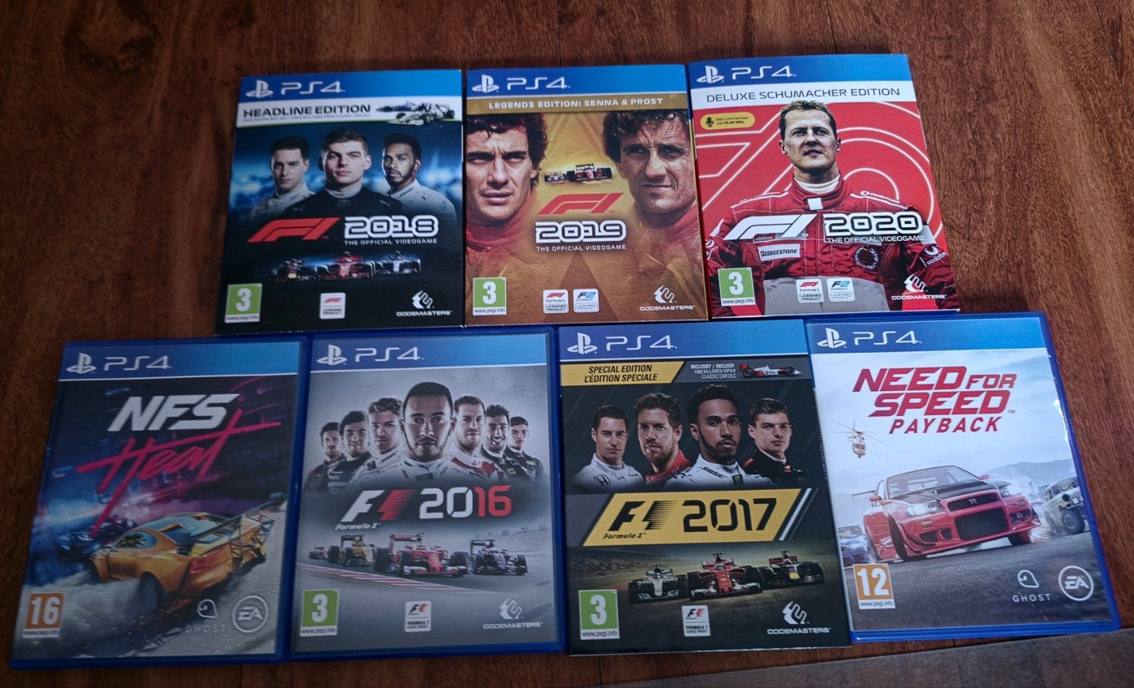 PS4 Racegames Bundel - 7 titels, Spelcomputers en Games, Racen en Vliegen, Ophalen of Verzenden, Zo goed als nieuw, Eén computer