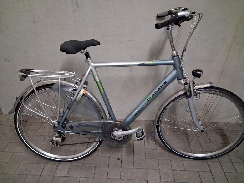 Gazelle herenfiets i.pr.st., Ophalen, 28 inch, Velgrem, Zo goed als nieuw