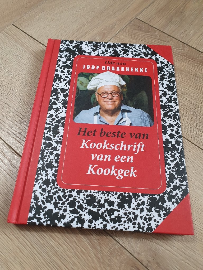 Kookschrift kookgek | Joop Braakhekke|  recepten |  kookboek, Boeken, Kookboeken, Ophalen of Verzenden, Zo goed als nieuw, Joop Braakhekke