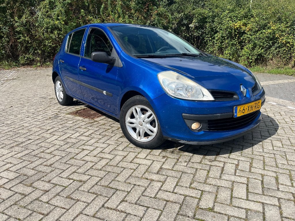 Renault Clio 1.2 16V 55KW 5-DRS E4 2007 Blauw, Auto's, Voorwielaandrijving, 74 pk, 4 cilinders, Blauw