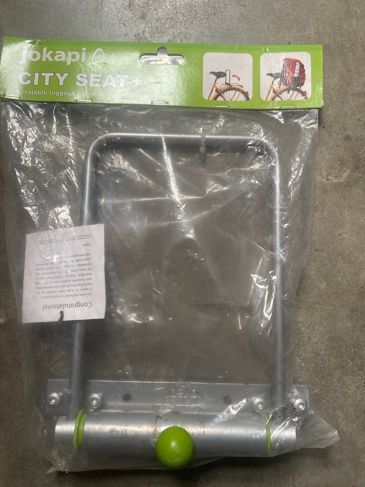 Jokapi City Seat+ Draaibare Bagagedrager voor Fietstassen, Onbekend, Nieuw, Ophalen of Verzenden, Onbekend