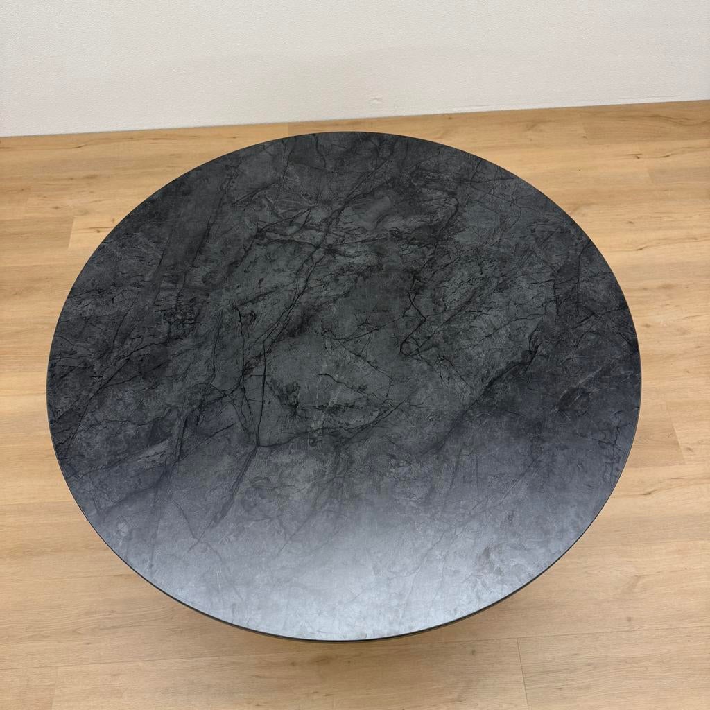 Ronde eettafel HPL Marmer 120cm - Direct Leverbaar, Rond, Ophalen of Verzenden, Zo goed als nieuw, Info@betaalbaar-design.nl