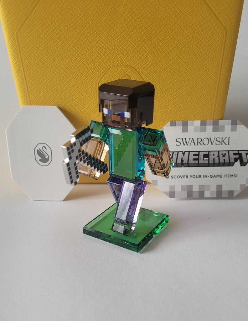 Swarovski Nieuw Minecraft Steve. Kristallijn Shop., Swarovski@.com, Wattens, Nieuw, Ophalen of Verzenden