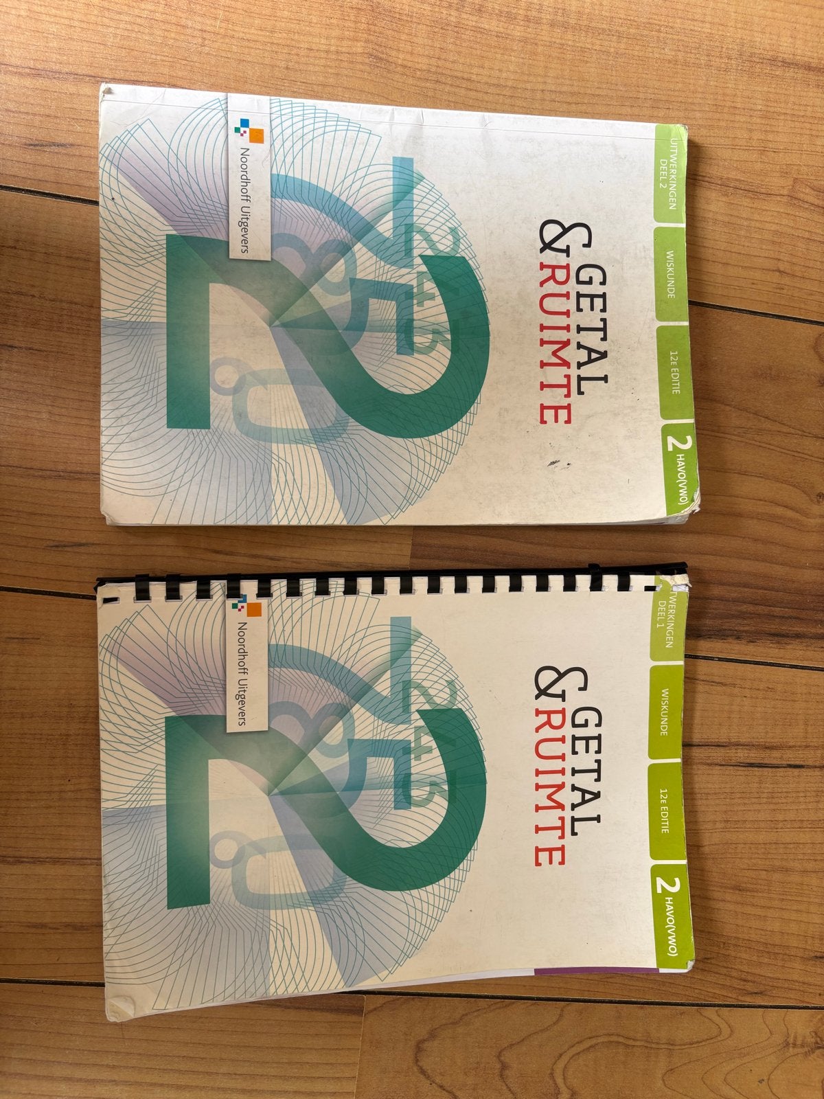 Getal & Ruimte Uitwerkingen 2 HAVO/VWO deel 1 & 2, Boeken, Ophalen of Verzenden, Gelezen, HAVO, Wiskunde A