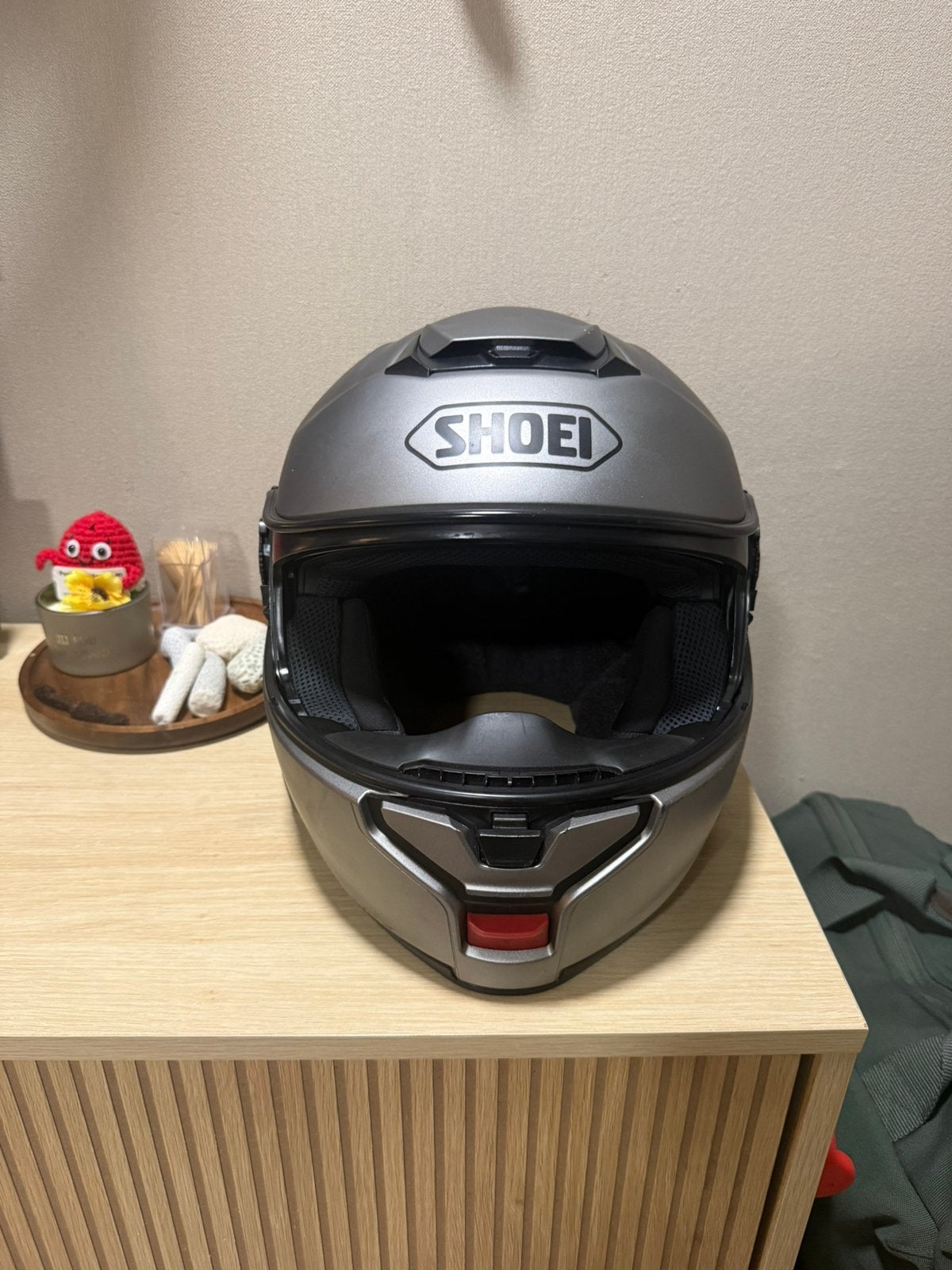 Shoei Neotec 3 Grijs met schade maat XL, Systeemhelm, XL, Ophalen of Verzenden, Shoei