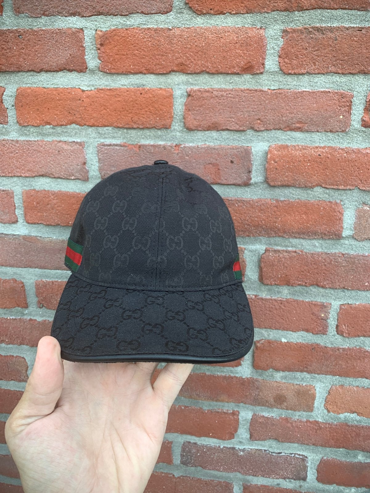 Gucci pet zwart, Kleding | Heren, Hoeden en Petten, Ophalen, Zo goed als nieuw