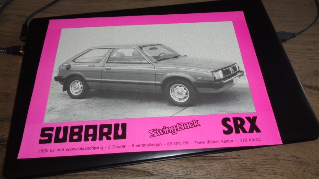 Folder  SUBARU  SwingBack  SRX, Verzenden, Zo goed als nieuw, Overige merken