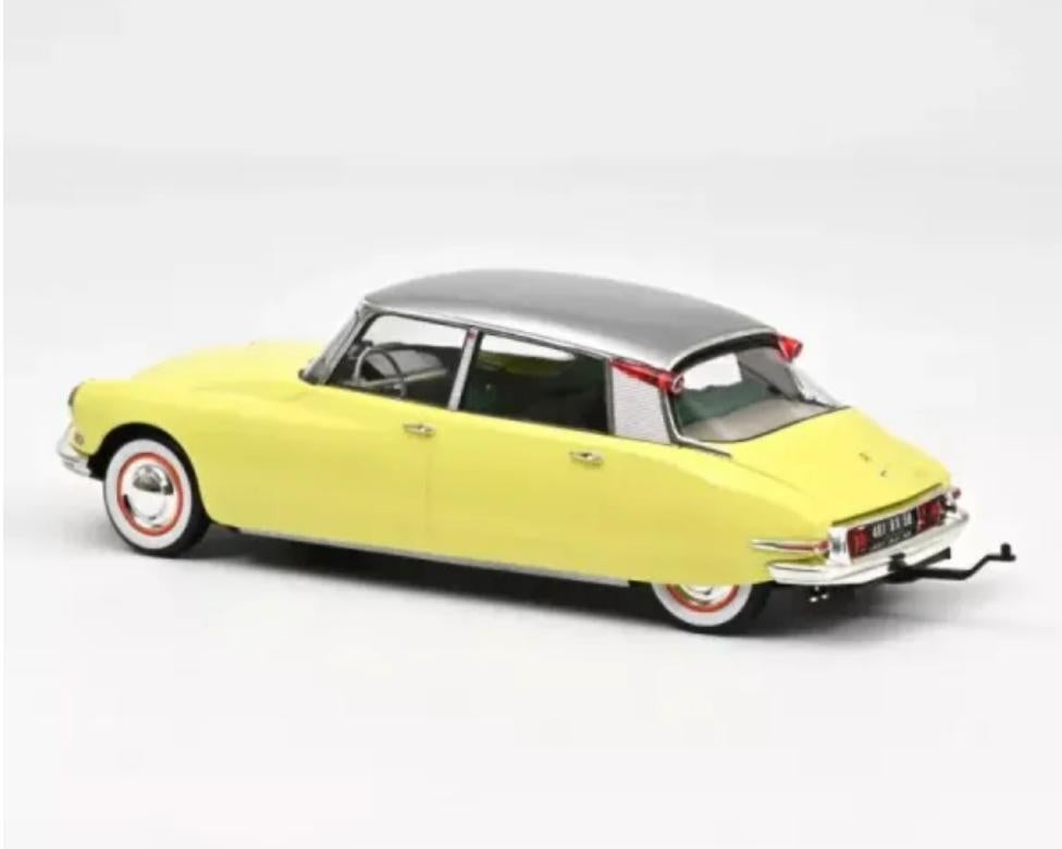 Citroen DS 19 1960 geel & Caravan Digue 1/18 NOREV 181762, Verzenden, Nieuw, Auto, Norev