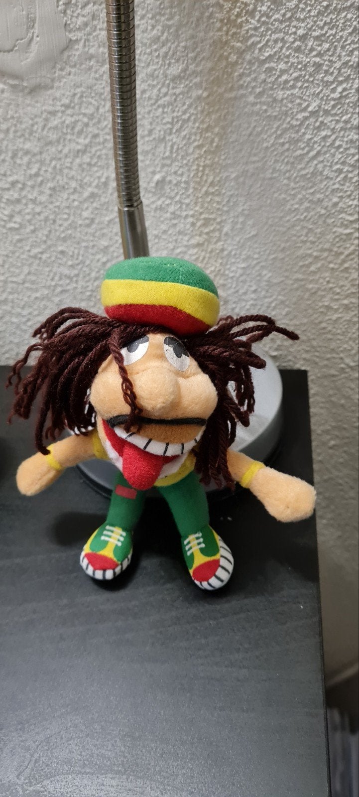 Reggae knuffel met dreadlocks en rasta muts, Gebruikt, Overige merken, Overige karakters, Overige typen