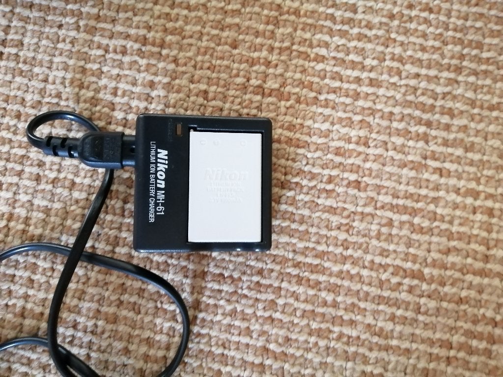Acculader, Audio, Tv en Foto, Zo goed als nieuw, Nikon, Acculader, Inclusief stroomkabel