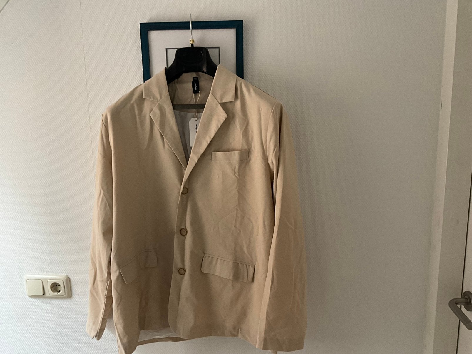 Linnen Colbert, Ophalen of Verzenden, Nieuw, Maat 52/54 (L), Beige