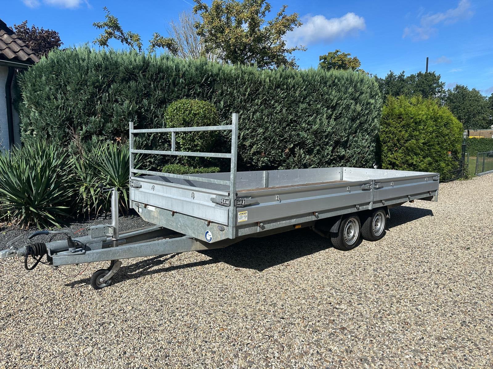 Nette Hapert plateau aanhanger 510x205 3500KG, Auto diversen, Aanhangers en Bagagewagens, Ophalen, Zo goed als nieuw