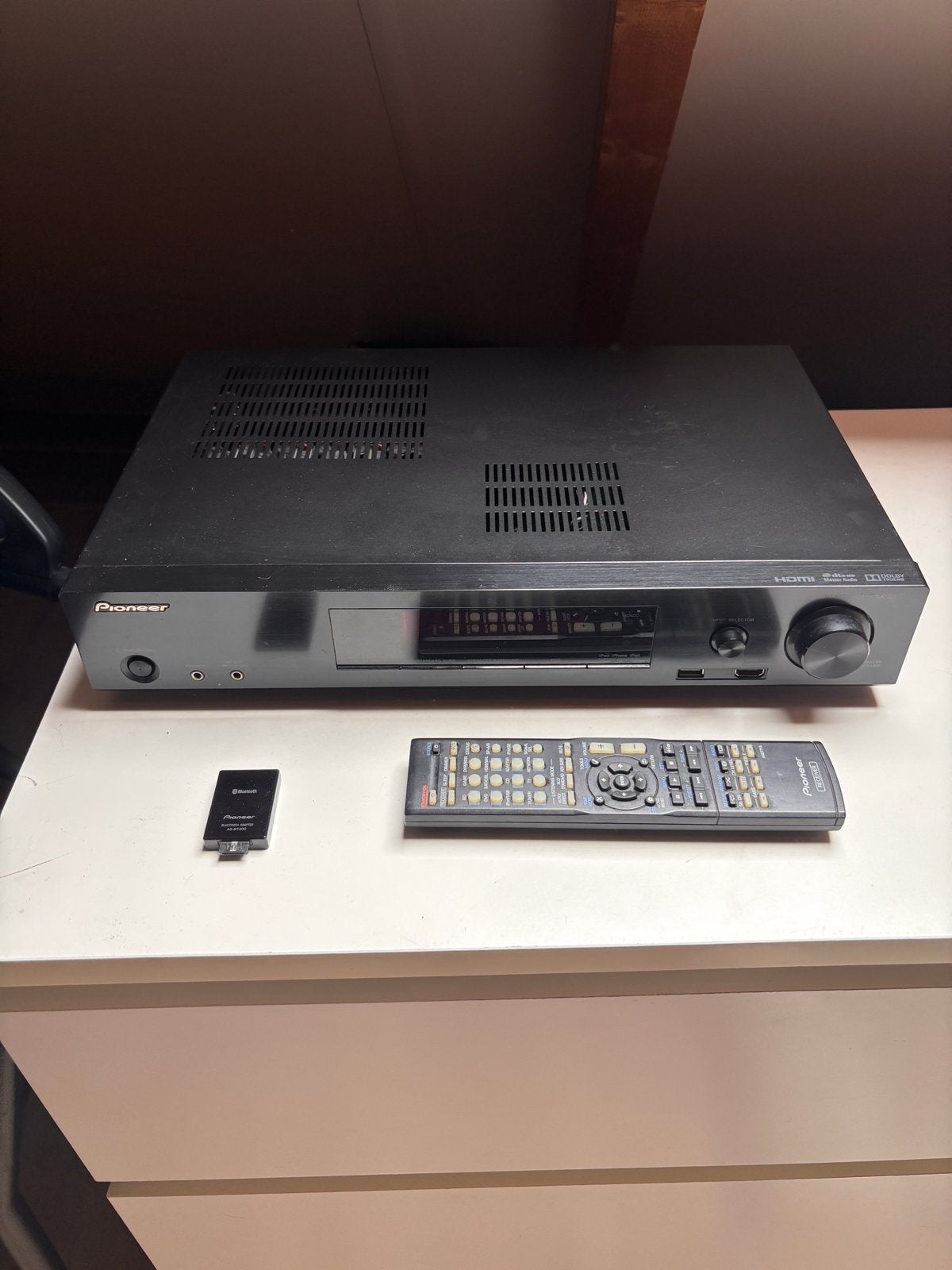 Pioneer VSX-S510 AV Receiver met Bluetooth Adapter, Ophalen, Overige systemen, Zo goed als nieuw, 60 tot 120 watt