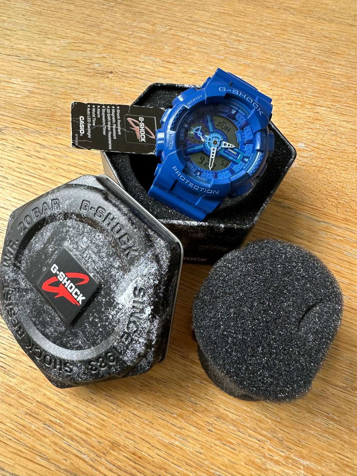 Casio G-Shock GA-110BC-2AER Blauw Herenhorloge, Casio, Kunststof, Polshorloge, Nieuw