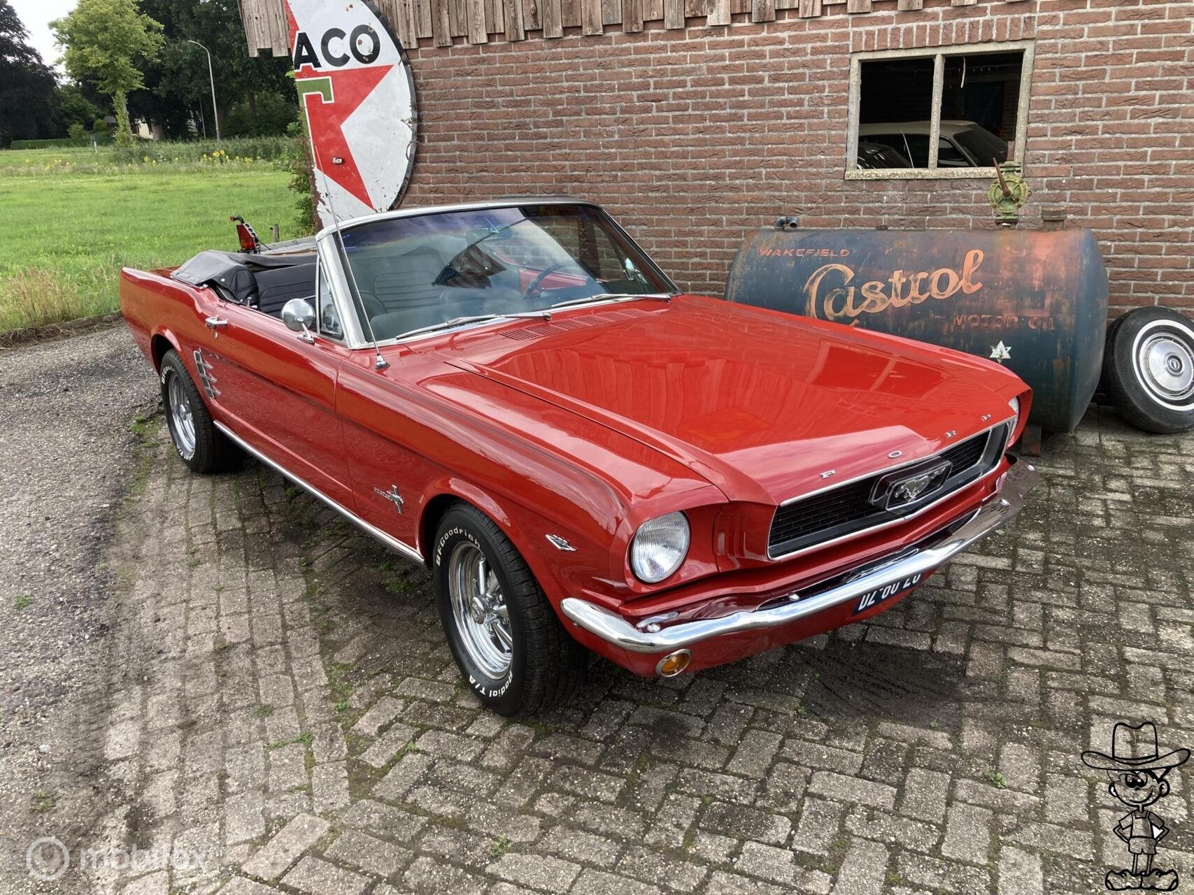 Ford USA mustang convertible v8 c-code, Auto's, Automaat, Achterwielaandrijving, Zwart, Cabriolet