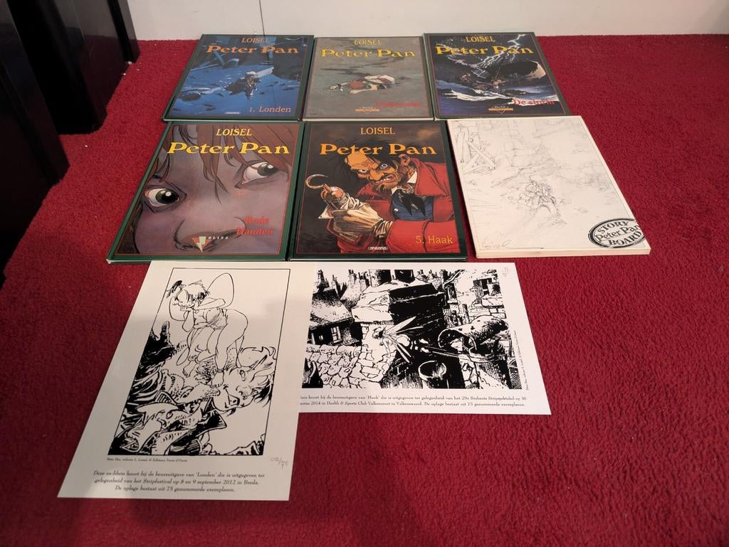 Peter Pan Loisel - deel 1,5 luxe hc genummerd + prent, Complete serie of reeks, Ophalen of Verzenden, Zo goed als nieuw, Loisel
