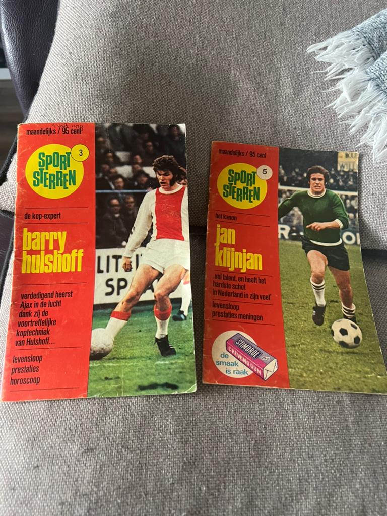 Sportsterren Barry Hulshof en Jan Klijnjan1972, Ophalen of Verzenden, Zo goed als nieuw, Balsport