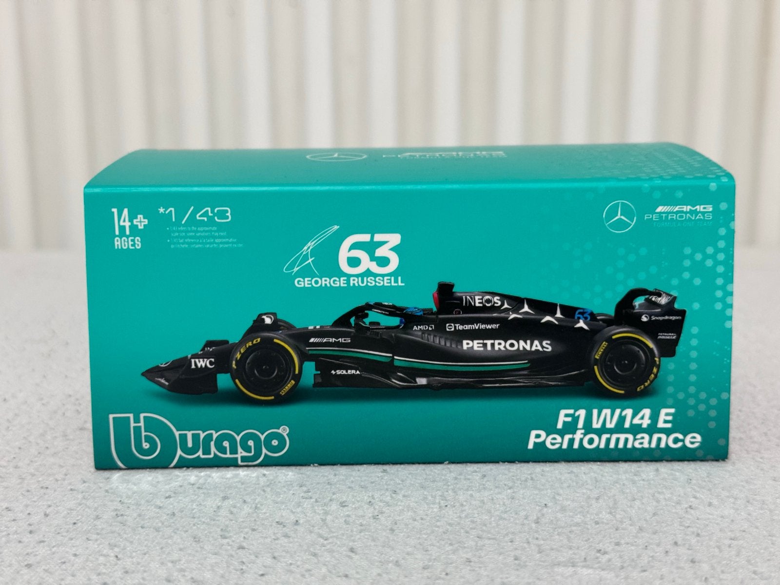 1:43 F1 Mercedes AMG Petronas W14 Russell 2023, Ophalen of Verzenden, Nieuw, Auto
