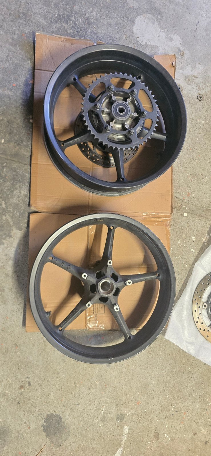 Yamaha MT-03 Velgenset met remschijven en tandwieldrage, Ophalen of Verzenden, Gebruikt