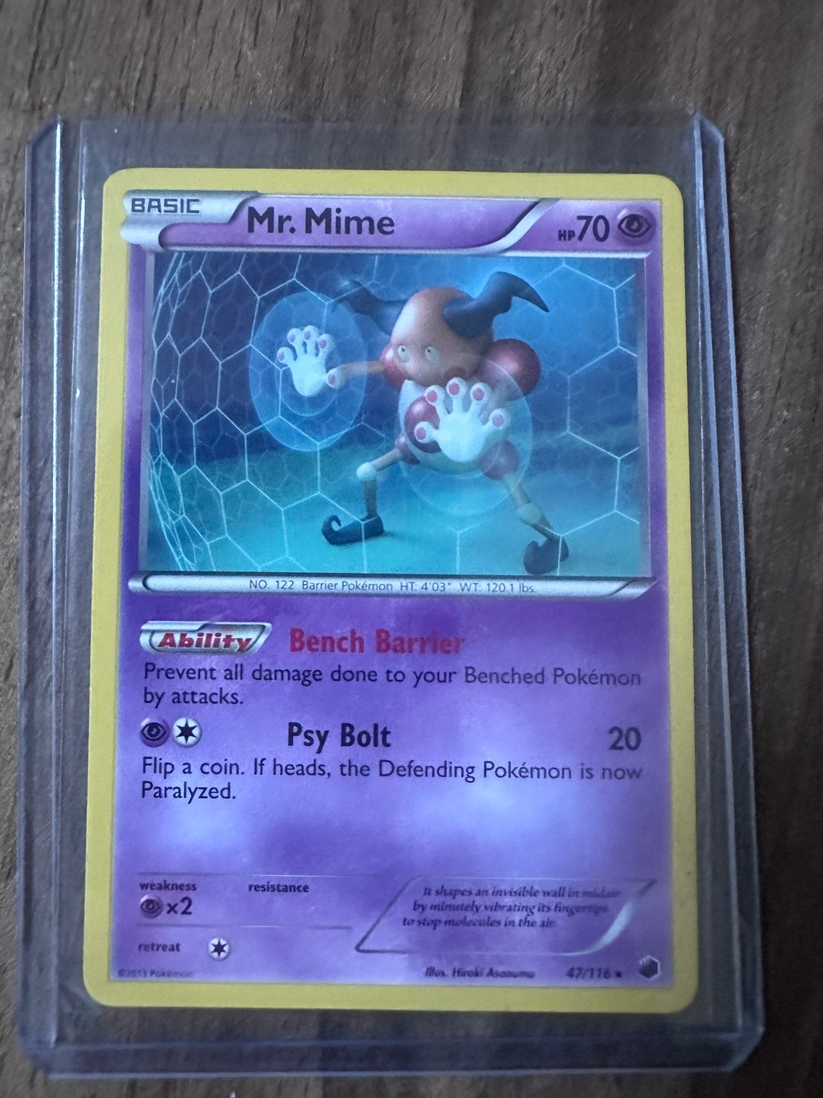 Mr. Mime 47/116 Pokémon kaart, Hobby en Vrije tijd, Verzamelkaartspellen | Pokémon, Ophalen of Verzenden, Zo goed als nieuw, Losse kaart