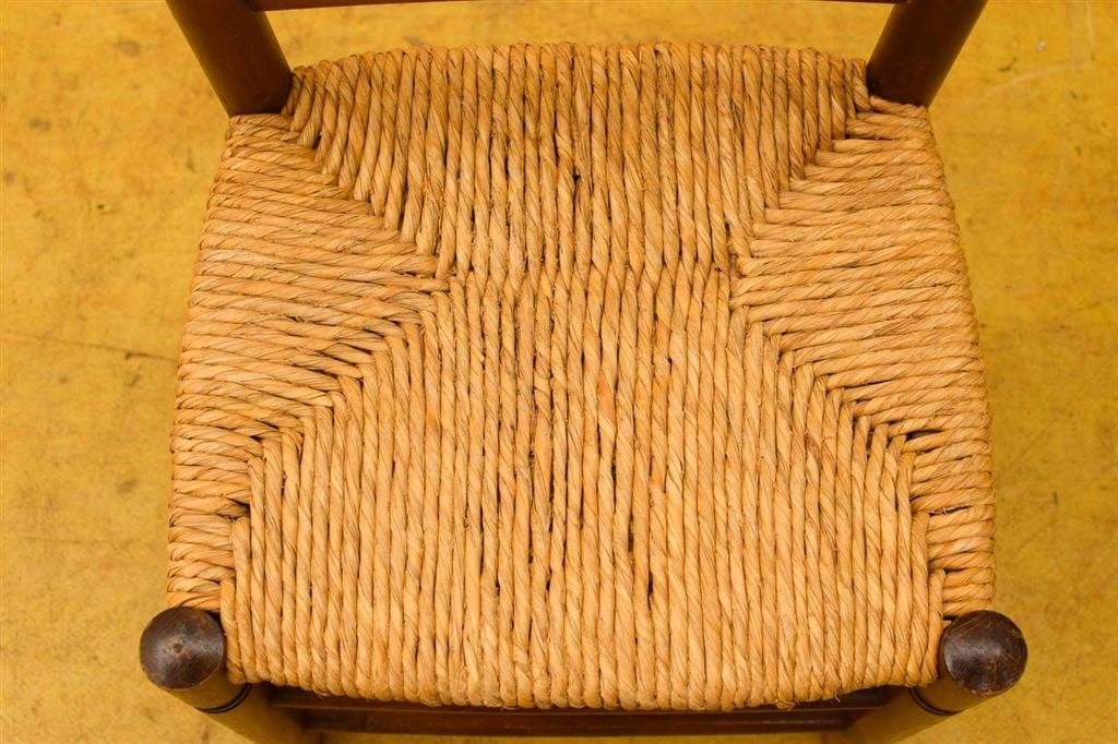 Houten kinderstoel met rieten zitting 48247, Ophalen of Verzenden, Gebruikt, Meegroeistoel