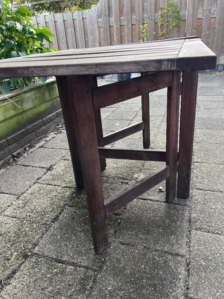Hardhouten grote tuintafel, Ophalen, Gebruikt, Rechthoekig, Hout