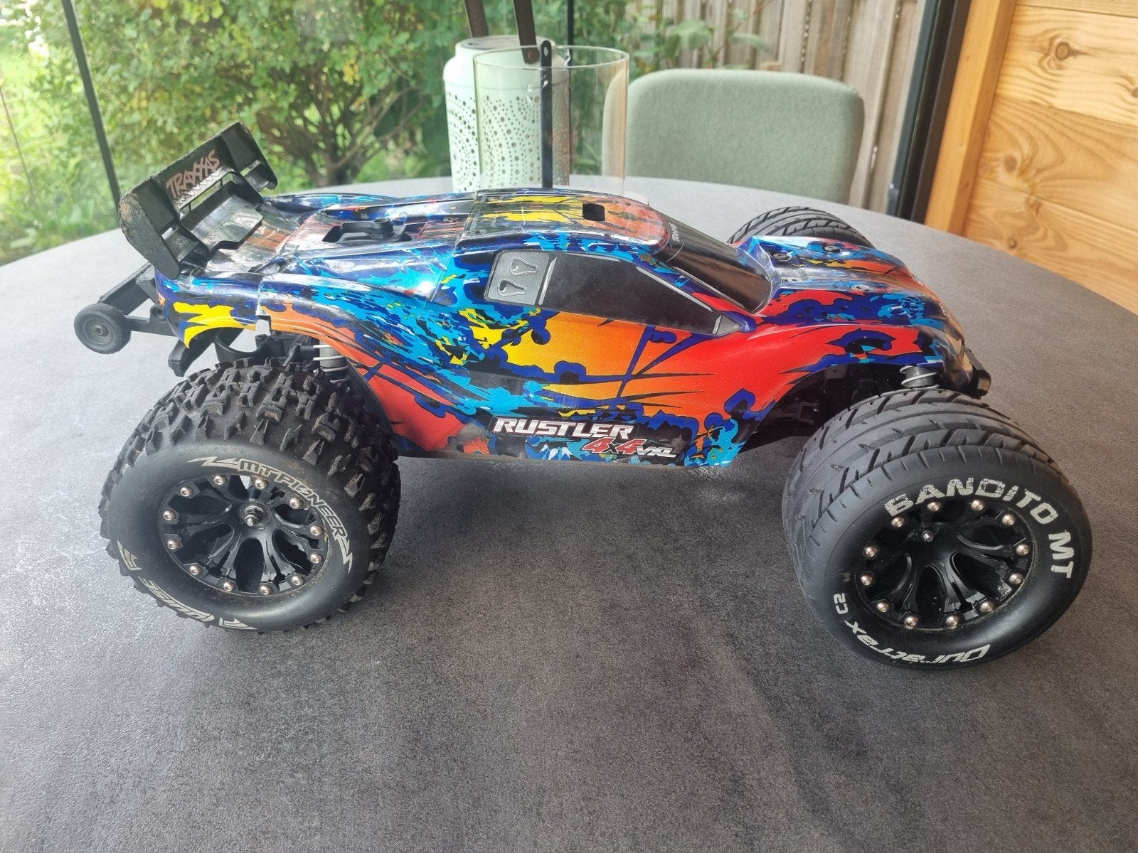 Traxxas Rustler 4x4 VXL-3S Roller, Hobby en Vrije tijd, Ophalen, Gebruikt, Auto offroad
