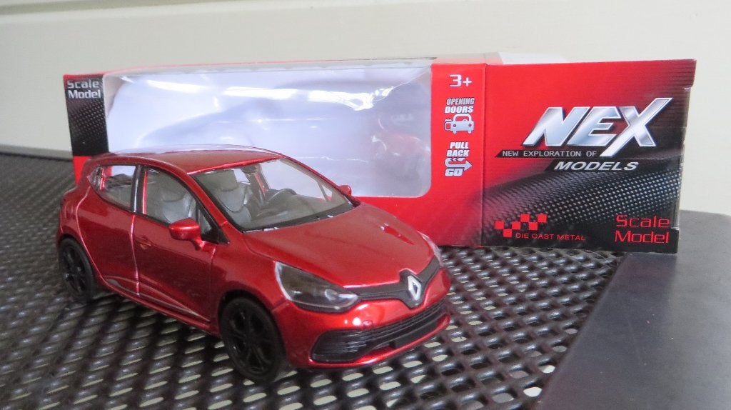 Welly Renault Clio Rood, Ophalen of Verzenden, Nieuw, Auto, Overige merken