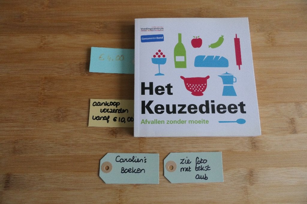 Het keuze dieet.  Afvallen zonder moeite, Ophalen of Verzenden, Gelezen, Dieet en Voeding, Consumentenbond en voedingcentrum