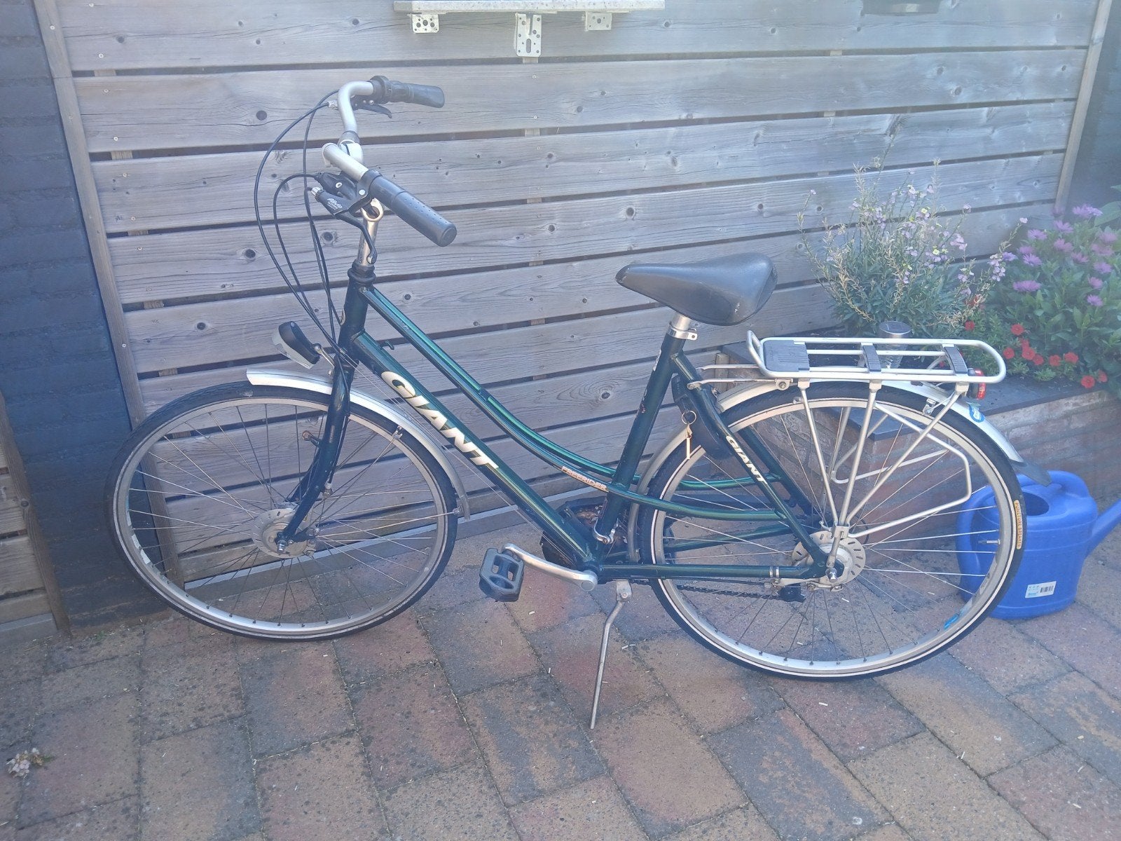 Giant Freerider Damesfiets - Groen, Gebruikt, Fietsen en Brommers, Fietsen | Dames | Damesfietsen, Ophalen, Velgrem, Versnellingen
