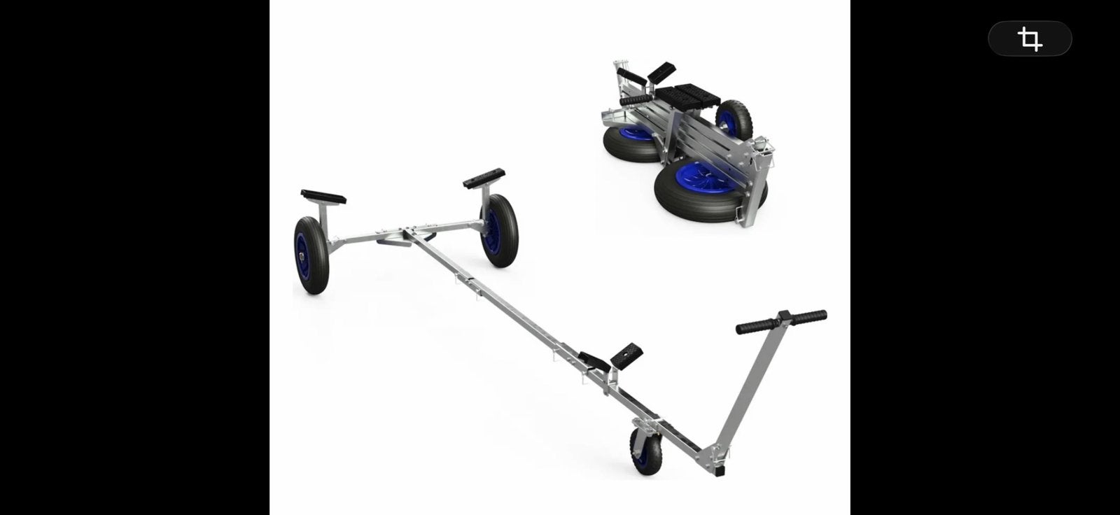 Strandtrailer (opvouwbaar) voor rubberboot, Ophalen of Verzenden, Zo goed als nieuw